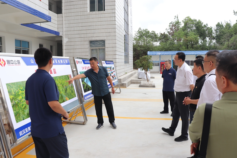 淄博市政府、市交通運輸局蒞臨魯中公路湖北項目視察指導工作